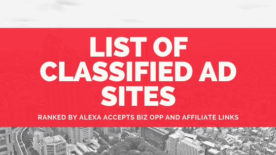 List of 35 Free Classified Ads Sites Where You Can Post Affiliate Offers (2021)