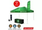 Easy To Transport | 10x10 Tent With Logo | Tent Depot