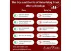The Dos and Don'ts of Rebuilding Trust after a Breakup by AstroAmbe