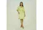 Buy Satin Wrap Dress Online in India