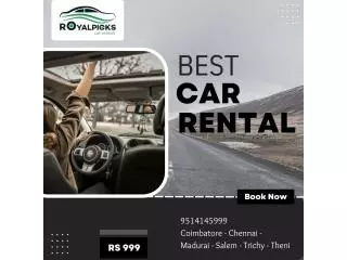 Self drive car rental in Coimbatore