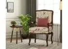 Buy Kelvin Arm Chair (Cotton, Cream Robins) Online in India at Best Price