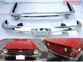Triumph TR6 (1974-1976) bumper polished like chrome new