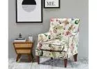Buy Adoree Lounge Chair (Rose Vineyard) Online in India