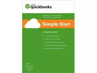 Quickbooks Simple Start Account software