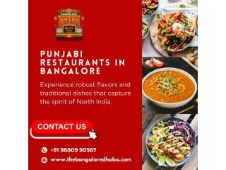 Punjabi Restaurants in Bangalore
