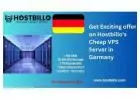 Get Exciting offer on Hostbillo's Cheap VPS Server in Germany