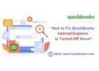 How to Resolve QuickBooks internet explorer?
