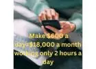 I FOUND THE SOLUTION TO END YOUR FINANCIAL STRUGGLE! MAKE $600/DAY JUST WORKING 2 HRS/DAY