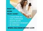 WORK FROM HOME; NO EXPERIENCE NECESSARY $600-$900/DAY