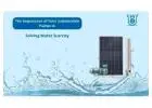 How Solar Submersible Pumps are Important to Solve Water Scarcity!