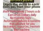 Work from home Earn in US Dollars