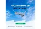 Does a Delta Airlines ticket allow for name changes?