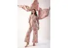 Buy kaftan style cotton pyjamas and night suit set online – JISORA 