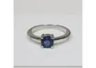 Exceptional Untreated Round Sapphire Solitaire Ring (0.61cts)