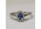 Find Blue Sapphire Oval Princess Diana Ring (1.19cttw)