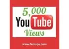 Buy 5000 YouTube Views for YouTube Fame