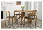 Shop the Best: Wooden 4 Seater Dining Table Sets at Nismaaya Decor