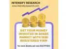 GET YOUR MONEY INVESTED IN SHARE MARKET WITH SEBI REGISTERED FIRM