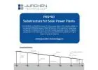substructure for solar power plants