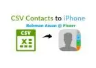 I will convert your excel or CSV contact list to vcard, vcf