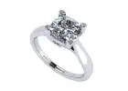 Elegance Defined: NANA Jewels Lucita Cushion Cut CZ Engagement Ring - Size 4