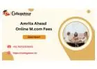 Amrita Ahead Online MCom Fees