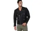 Buy Dorian Black Motorcycle Leather Jacket Online In India at Best Prices | Marry Clothing!