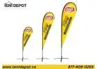 Eye-Catching Tear drop Flags For Effective Outdoor Promotion