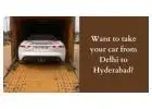 How can I transport my car from Delhi to Hyderabad?