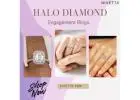 Sparkling Halo Diamond Engagement Ring | Nivetta Jewelry