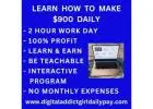 2 HOUR WORKDAY, MAKE $900 PER DAY