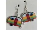  Earrings Camping Trailer Dangle Perfect for Travel Lovers Novelty  #901 