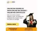 Online MA Degree in India:Online MA Degree | Online MA Certificate