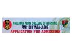 Nigerian Army College of Nursing, Yaba 2025/2026 Academic Session Admission Form is Out