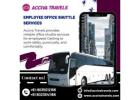 Employee office shuttle services in Bangalore | Shuttle bus services