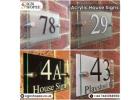 Personalized and decorative House Number Signs