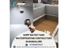 Sump Water Tank Waterproofing Contractors in Yelahanka, Bangalore