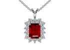 Shop for the Beautiful Ruby Necklace with an Emerald Cut (2.35cttw)