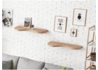 Curved Floating Shelves with Organic Elegance