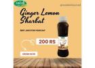 What are the benefits of drinking ginger and lemon juice?