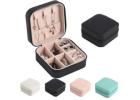 Mini Travel Jewelry Organizer – Sleek Black Zipper Case