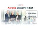 Purchase Acronis Customers List to Target Businesses Using Cyber Protection Software!