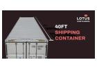 40ft high cube hard top open top container | LOTUS Containers