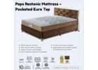 Peps Restonic Mattress – Pocketed Euro Top: Your Reliable Partner for Deep, Restorative Sleep