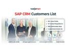 Buy TargetNXT's Top Quality and Well-Segmented SAP CRM Customers List!