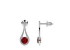 Get ruby earrings crafted with round, AAAA quality rubies.