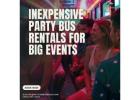 Inexpensive Party Bus Rental