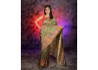 Shop Stylish Green Silk Sarees for Women Online