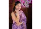 Find Your Perfect Lavender Silk Saree at Aano Edition